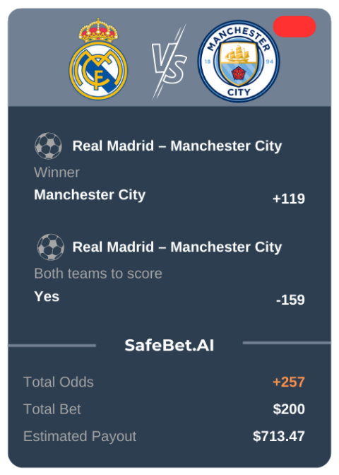 Daily AI Sports Picks generated by SafeBet – start beating the book